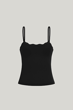 Leakproof Scallop Maternity Cami