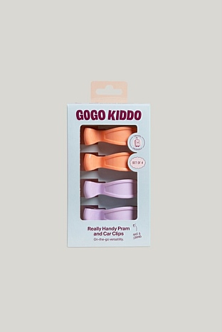 Really Handy Pram And Car Clips 4-pack - Lilac/peach