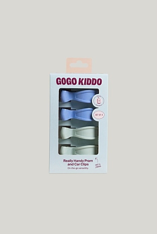 Really Handy Pram And Car Clips 4-pack - Seafoam/periwinkle