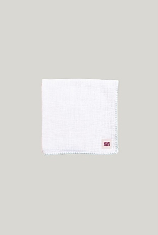 Light And Breathable Muslin Swaddle Wrap - Ivory/sage