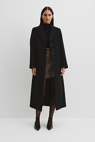 Wool Felt Long Coat