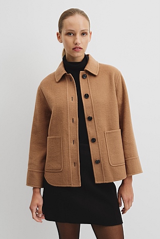Wool Blend Lightweight Jacket