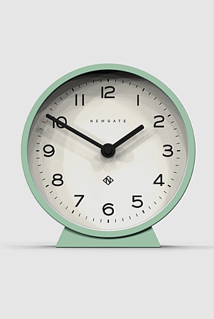 M Mantel Clock - Neo Mint