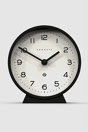 M Mantel Clock - Cave Black