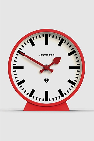 Railway Mantel Clock - Fire Engine Red