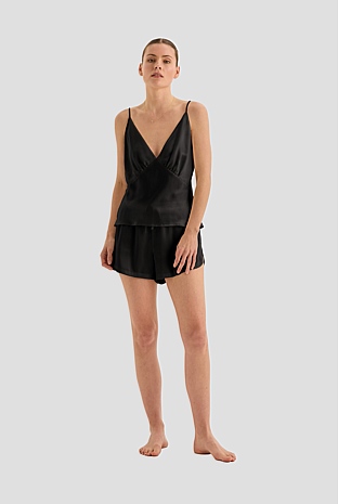 Amethyst Pure Silk Cami And Shorts Set