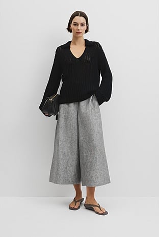 Australian Good Earth Cotton Long Sleeve Tape Knit