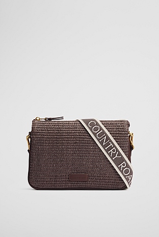 Woven Tri Crossbody Bag