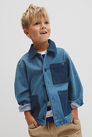 Patch Detail Denim Jacket