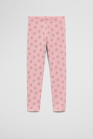 Organically Grown Cotton Blend Printed Legging