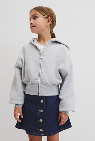 Teen Australian Cotton Cropped Zip Through Jacket`