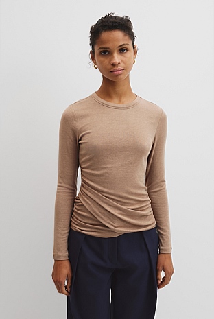 Jersey Wrap Top