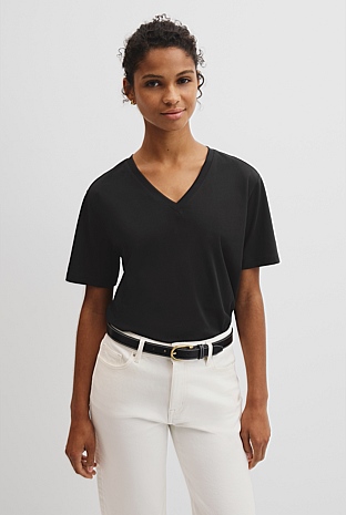 Australian Cotton V-Neck T-Shirt