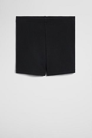 OrganicallyGrown Cotton Blend Rib Bike Short