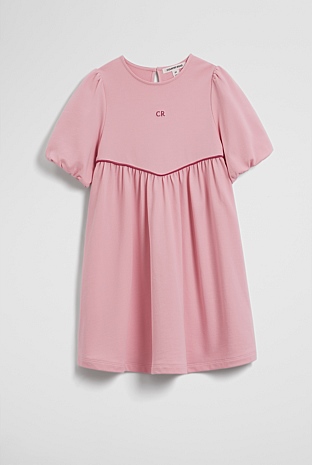 Short Sleeve Fleece Dress