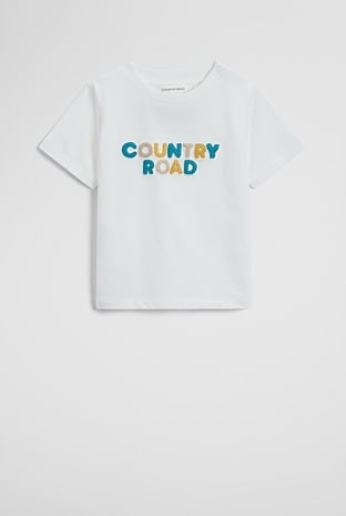 Australian Cotton Short Sleeve Boucle Tee