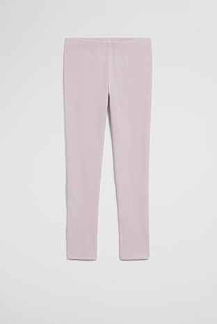 Organically Grown Cotton Blend Solid Rib Legging
