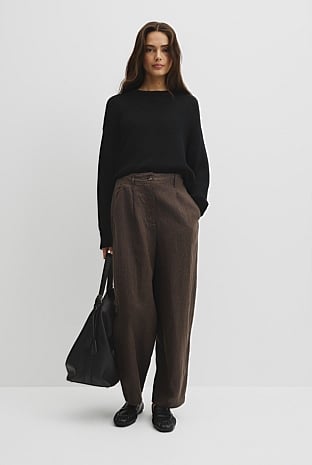 Tapered Linen Pant