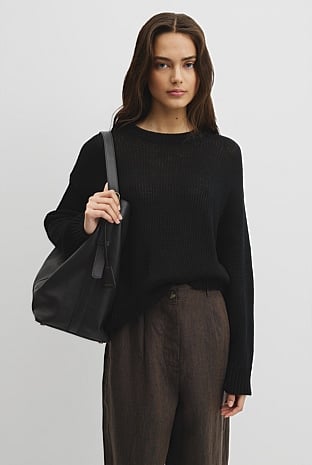 Organically Grown Cotton Tape Yarn Sweater