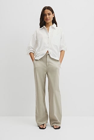 Refined High Rise Wide Leg Jean
