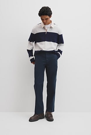 Relaxed Cotton Twill Pant