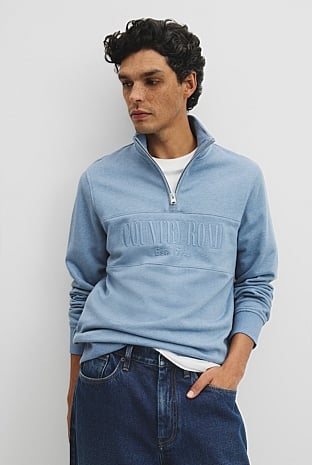 Australian Cotton Half Zip Heritage Sweat