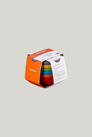Stoneware Rainbow Set Of 6 Cereal Bowls 22cm