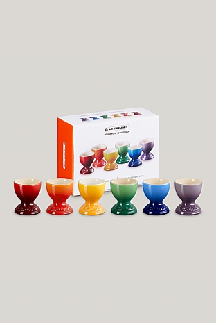 Stoneware Rainbow Set Of 6 Egg Cups