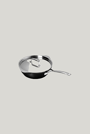 Toughened Non Stick Chefs Pan With Pouring Spouts 24cm