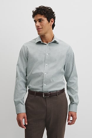 Regular Fit Gingham Travel Shirt