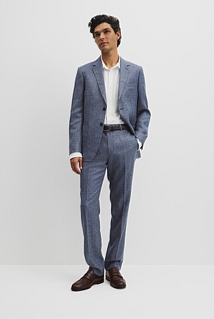 Regular Wool Houndstooth Pant