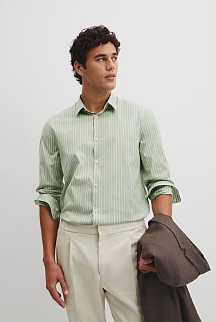 Slim Cut & Sew Stripe Shirt