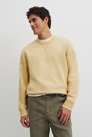 Australian Cotton Garment Dyed Workwear Crew Sweat