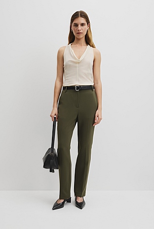 Slim Leg Woven Pant