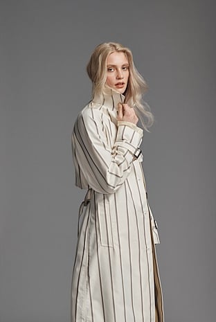 Longline Stripe Coat