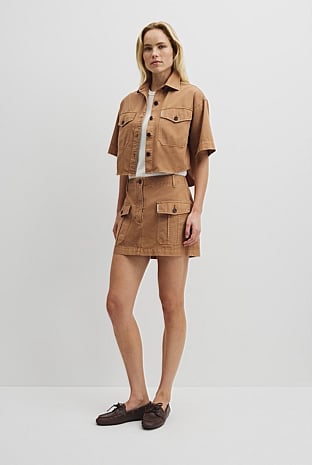 Workwear Mini Skirt