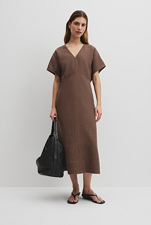 Linen Midi Dress
