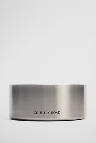 Axel Large Metallic Pet Bowl