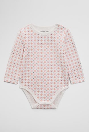 Long Sleeve Pointelle Frill Bodysuit