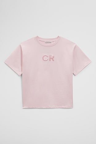 Australian Cotton Short Sleeve Sequin Logo T-Shirt