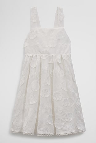 Sleeveless Broderie Dress