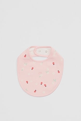 Organically Grown Cotton Blend Pointelle Bib