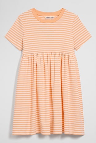 Australian Cotton Blend Short Sleeve Rib Dress