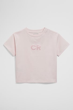 Australian Cotton Short Sleeve Sequin Logo T-Shirt