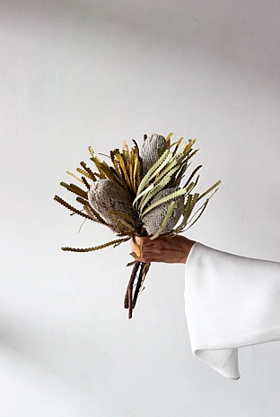 Dried Native Banksia 3 Stems