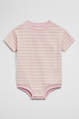Short Sleeve Rib Oversized Bodysuit
