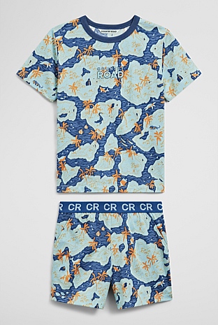 Short Sleeve Jungle Pyjama Set