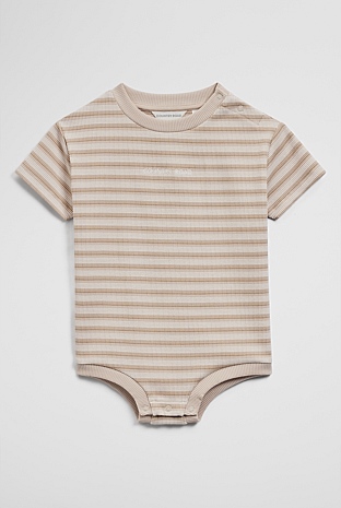 Short Sleeve Rib Oversized Bodysuit