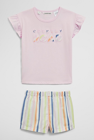 Short Sleeve T-Shirt Sleep Set