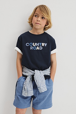 Australian Cotton Short Sleeve Boucle T-Shirt